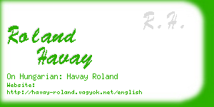 roland havay business card